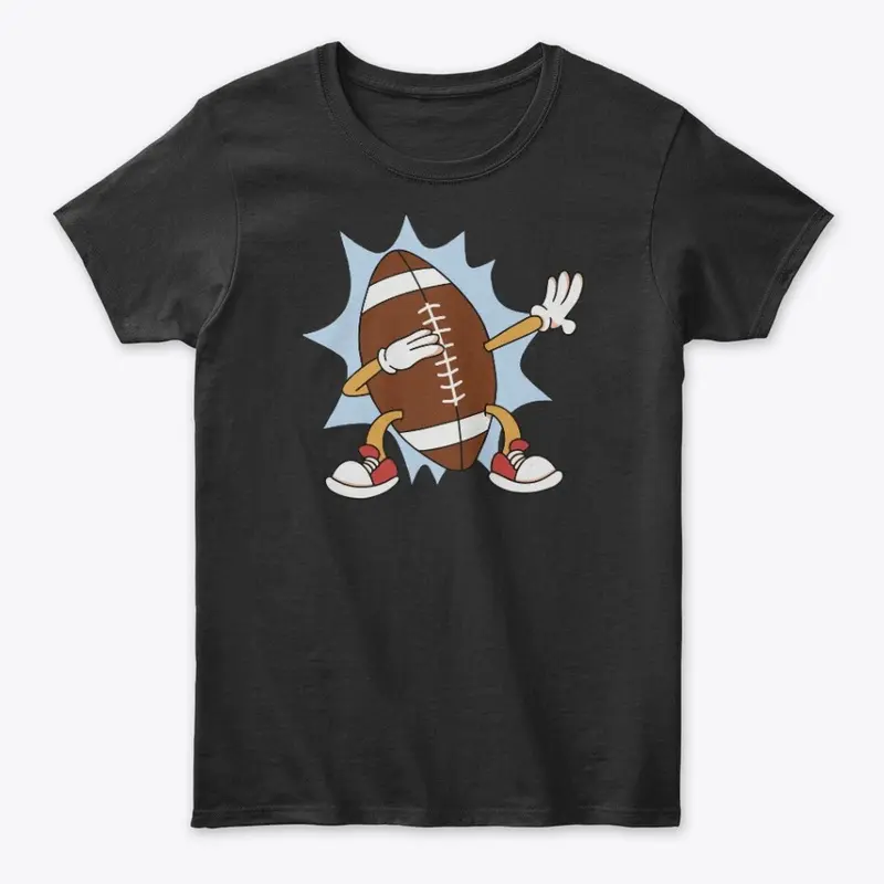 Football dabbing cartoon