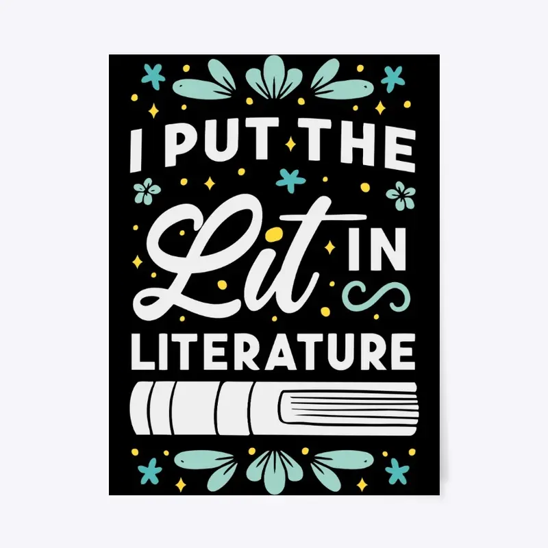 Reading literature poster design