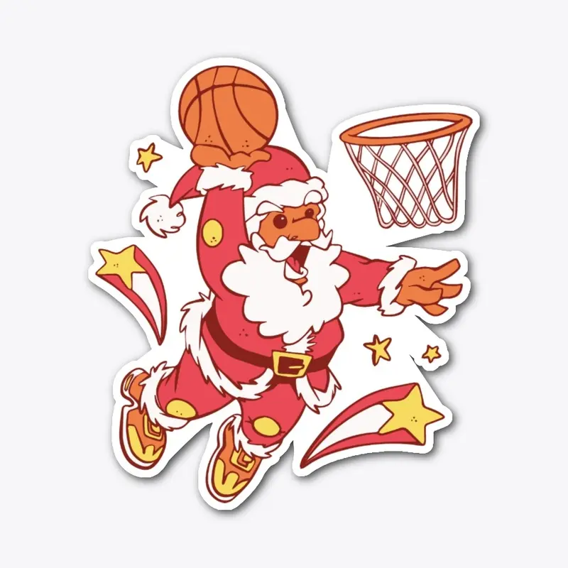 Basket Santa Christmas design