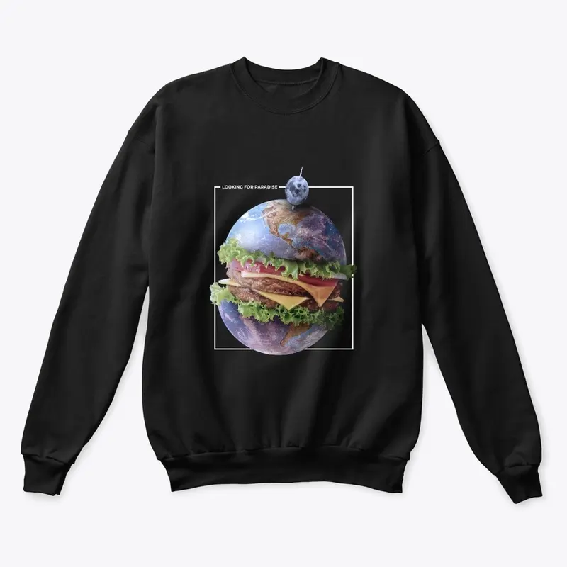 Planet earth hamburger food