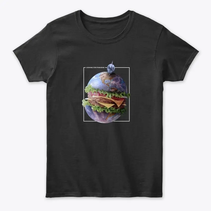 Planet earth hamburger food