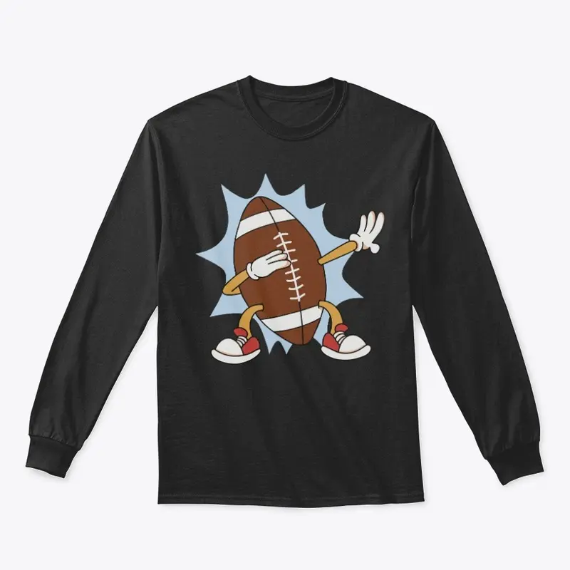 Football dabbing cartoon