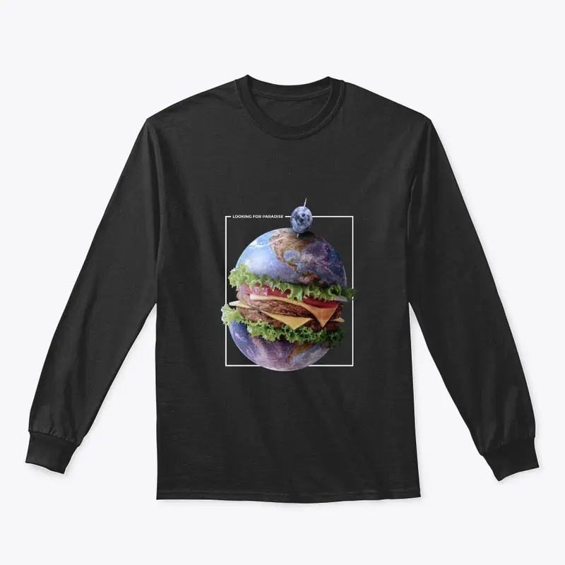 Planet earth hamburger food