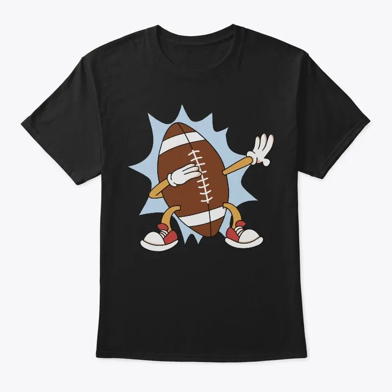 Football dabbing cartoon