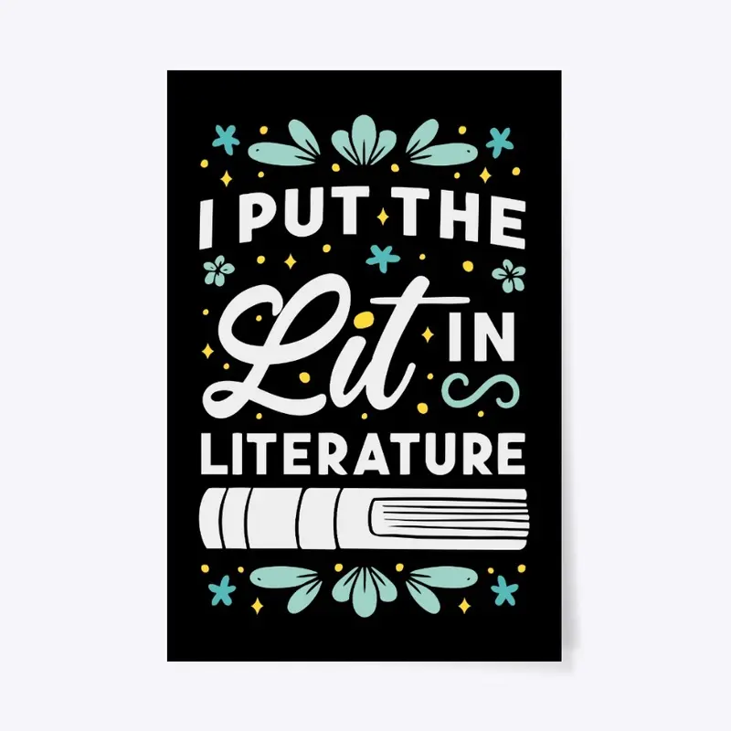 Reading literature poster design