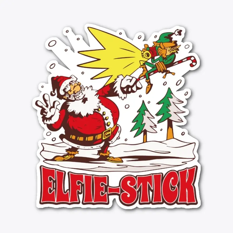 Christmas elfie-stick