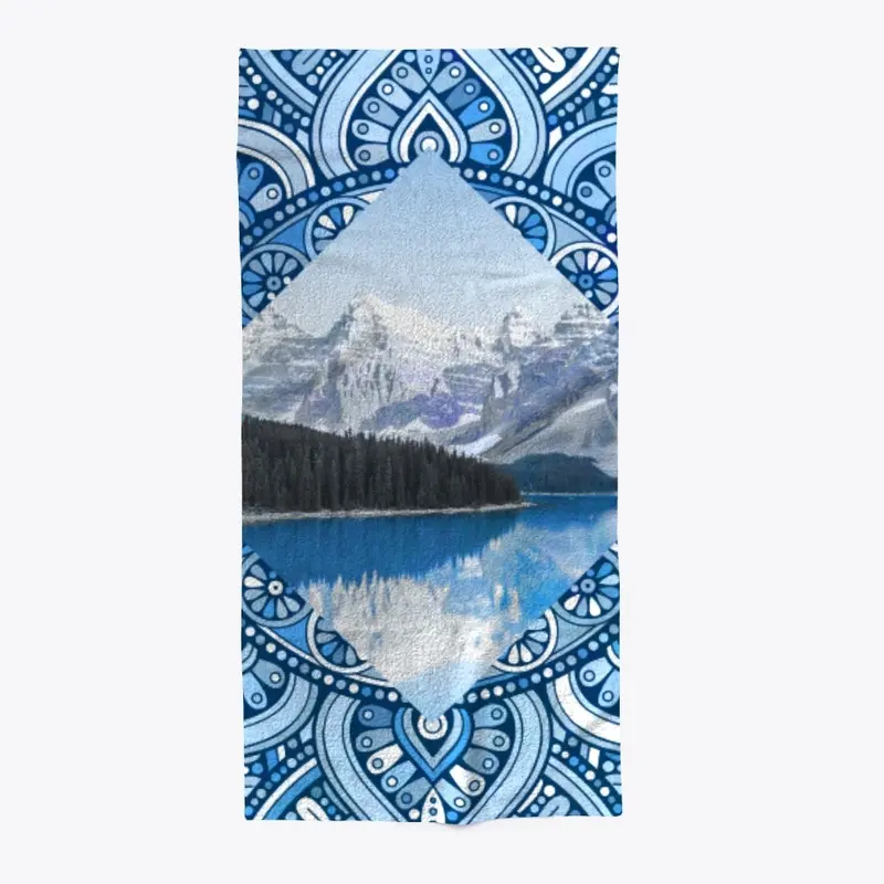 Antique decorative View of Moraine Lake